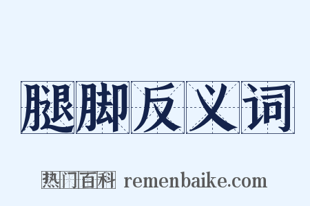 腿脚反义词是什么意思的图片